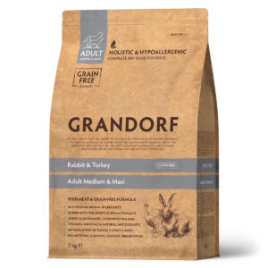 Корм Grandorf для собак. Утка или кролик?